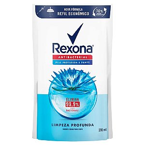 Sabonete Líquido para o corpo Rexona Limpeza Profunda 200ml Refil