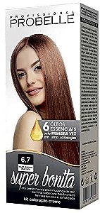 Tintura Super Bonita Probelle 6.7 Louro Escuro Marrom