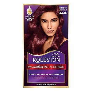 Tintura Creme Koleston Wella Borgonha Vibrante 4446
