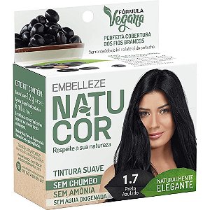Tintura Natucor Preto Azulado 1.7