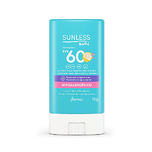Protetor Solar Sunless Baby Bastão Fps60 Sunless 15G