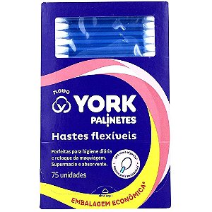 Hastes Flexíveis York Palinete 75 Unidades