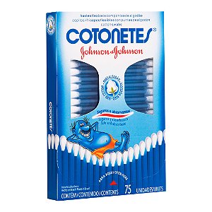 Hastes Flexíveis Cotonetes Johnson & Johnson 75 Unidades