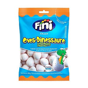 Chiclete Fini Ovos de Dinossauro Azedinhos 80g Fini