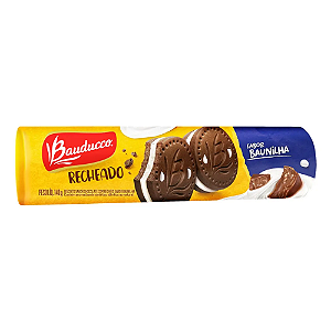 Biscoito Recheado Baunilha 140g / Bauducco / *(1)