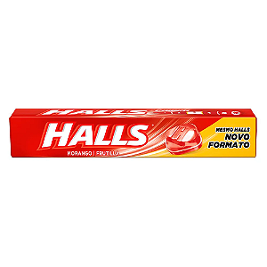 Bala Halls Morango Frutilla 28g
