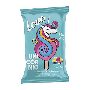 Picolé Extrusado Love Unicórnio