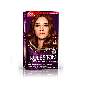 Tintura Creme Koleston Wella Castanho Crepúsculo 415