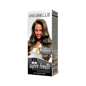 Tintura Super Bonita Probelle 7.1 Louro Médio Acinzentado