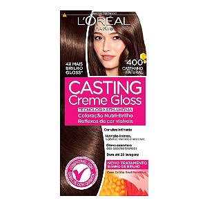 Tintura Casting Creme Gloss L'oréal Paris 400 Castanho Natural