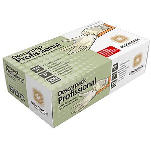 Luva de Latex Descartável Profissional Descarpark P 100 Unidades