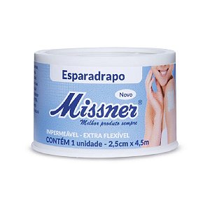 Esparadrapo Branco 2,5cm x 4,5m Impermeável