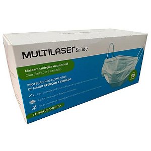 Mascara Desc Tripla Elast E Clip Nasal 50 un Multilaser