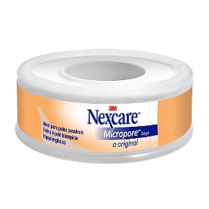 Fita Micropore Nexcare Bege 12mm x 4,5m 1 Unidade