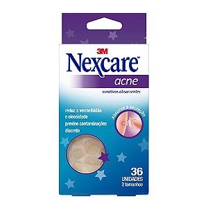 Curativo para Acne Nexcare com 36 Unidades