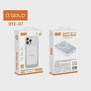 Carregador Portátil Powerbank 10000mAh - Agold - BTE-07