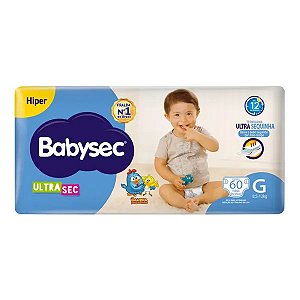 Fralda Babysec Hiper Tamanho G 60 Unidades