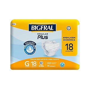 Fralda Bigfral Plus Tamanho G 18 Unidades
