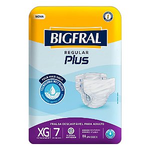 Fralda Bigfral Plus XG 7 Unidades