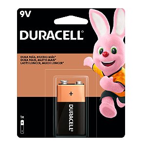 Bateria Duracell 9V Alcalina com 1 Unidade