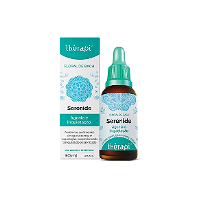 Floral de Bach Thérapi Serenide Agonia e Inquietação 30ml