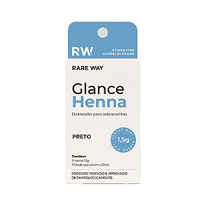 Glance Henna Mini 1,5g Preto Rare Way