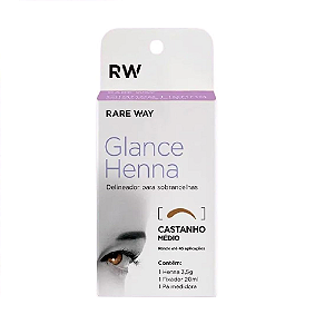 Glance Henna 3,5g Castanho Médio Rare Way