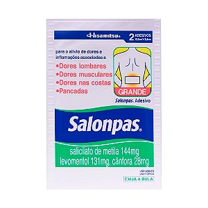 Adesivo Salonpas Tamanho Grande 2 Adesivos