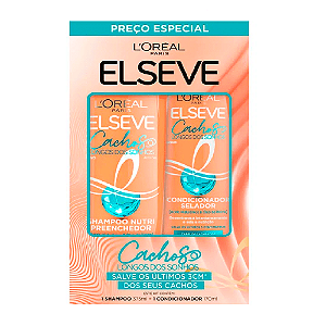 Shampoo Elseve Cachos Longos dos Sonhos L'oreal Paris Shampoo 375ml e Condicionador 170ml