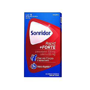 Sonridor Rapid + Forte Dor no Corpo com 10 Comprimidos Revestidos