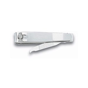 Cortador De Unha Grande Ponta Curva Aço Cromado Global