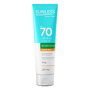 Protetor Solar Sunless Fps 70 Toque Seco 120g