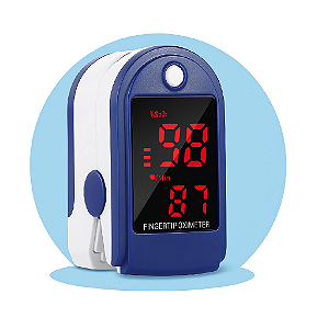 Oxímetro de Dedo Digital Medidor Pulsação e Saturação de Oxigênio SpO2 Batimentos Cardiacos