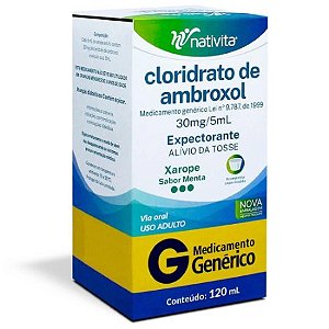 Cloridrato de Ambroxol NATIVITA 100ml sabor Menta