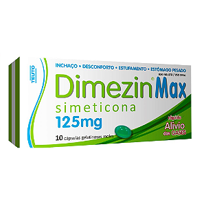 Dimezin Max Simeticona 125Mg 10 Cápsulas