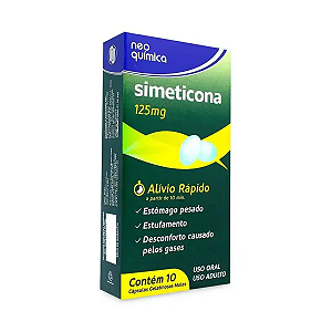 Simeticona 125mg Neoquímica 20 Comprimidos