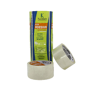 Fita Adesiva Transparente 45mm x 40m com 05 Rolos