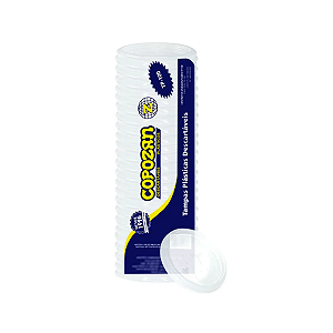 Tampa Transparente Tp300 com furo, 50 tampas para copo 250ml 300ml 330ml Pp300ml Pp330ml Ppt