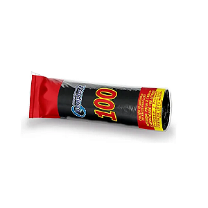 Saco para Lixo Geraplast 100 Litros Preto 75cm x 1,05cm Rolo 10 unidades