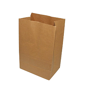Saco de Papel Kraftt Delivery Sem Impressão P 32cm x 18cm x 12cm 50 unidades