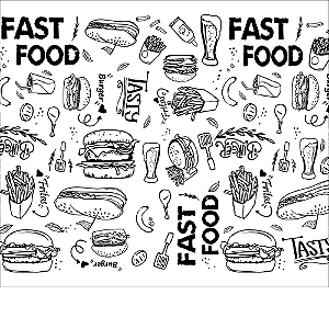 Papel Acoplado Fast Food Dalpack 30cm x 38cm 400 unidades