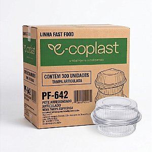 Embalagem Doce Redondo Articulado PF-642 com 300 unidades