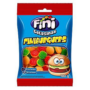 Bala de Gelatina Hamburguer 90g - Fini
