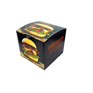 Caixa para Hamburguer Artesanal PretaPreta H2 40 unidades