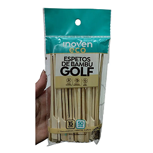 Espeto Bambu Golf 15cm 50 Unidades