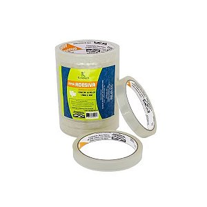 Fita Adesiva Transparente 12mm x 40m com 10 Rolos