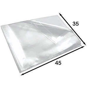 Saco Plástico Virgem Transparente 35cm x 45cm 2kg