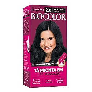 Tintura de Cabelo Biocolor Preto Azulado Incrível 2.0 Mini Kit