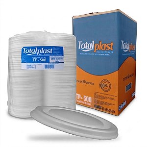 Base Marmitex Sem Tampa PT-500 Isopor Redondo 500ml com 50 unidades
