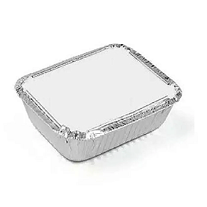 Bandeja Marmita Alumínio Tampa Mello M90 220ml 100 unidades